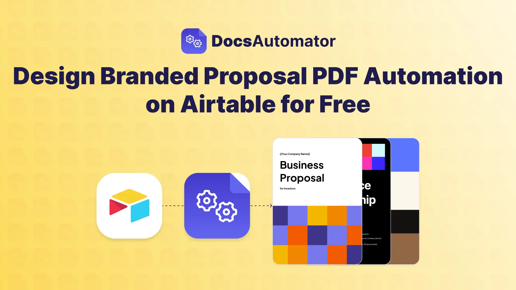 Design Branded Proposal PDF Automation on Airtable for Free