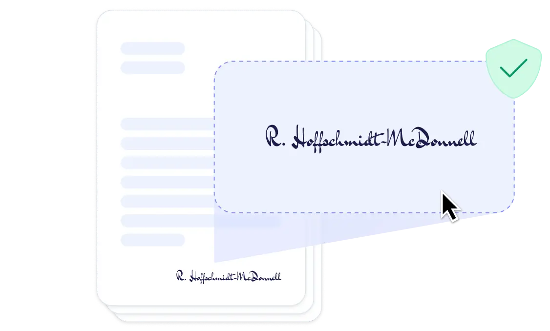 E-signatures feature