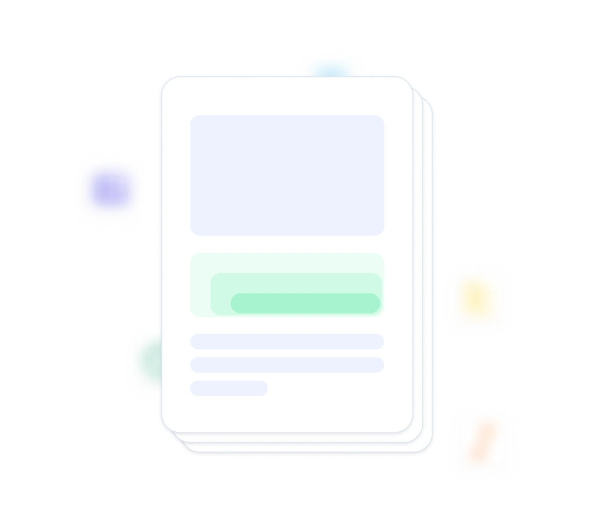 Template with nested line item placeholders
