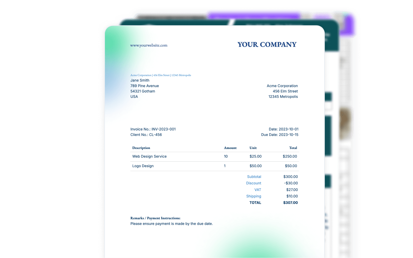 Receiving the generated document from the API
